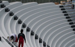 Impermeabilizzazione in resina delle gradinate di un impianto sportivo