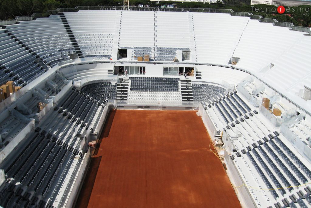 Impermeabilizzazione gradinate del Foro Italico